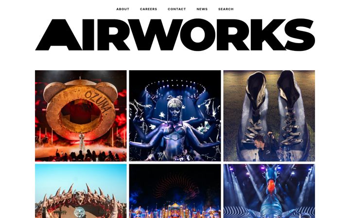 Screenshot of airworksinflatables.com