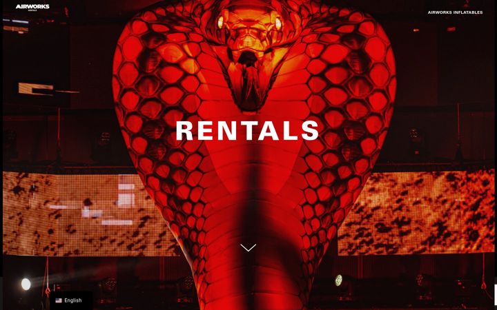 Screenshot of airworksrentals.com