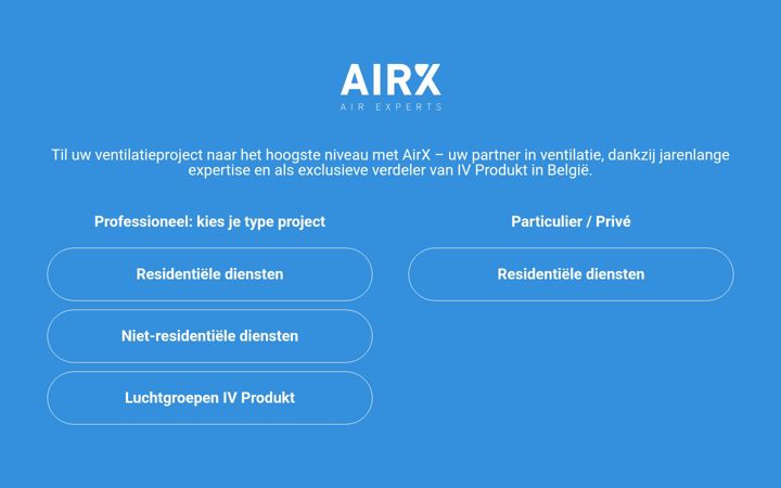 Screenshot of airx.be
