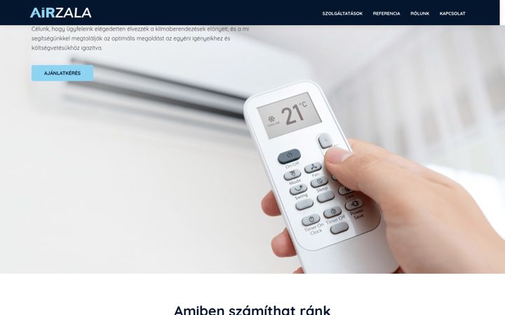 Skjámynd af airzala.hu