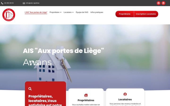 Captura de pantalla de ais-apdl.be