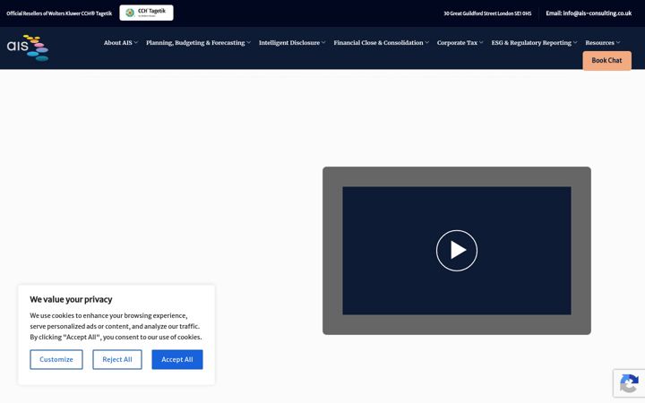 Screenshot of ais-consulting.co.uk