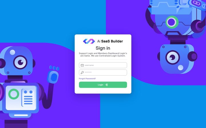 Screenshot of aisaasbuilder.app
