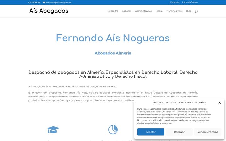 Screenshot of aisabogado.es