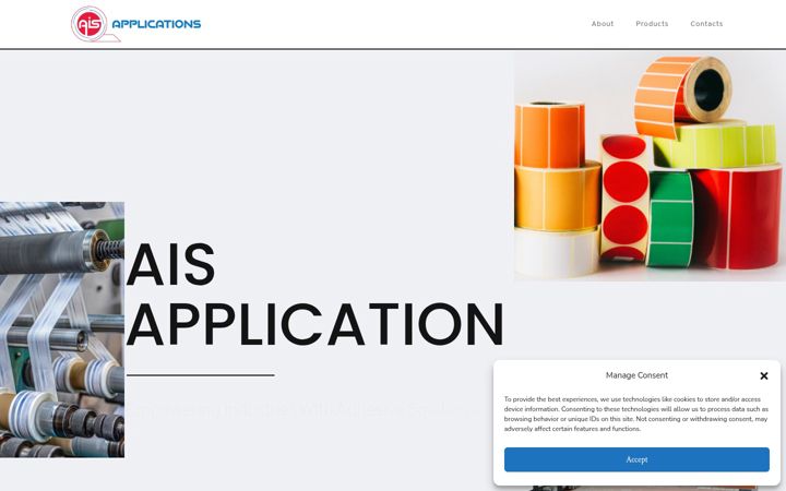 Screenshot of aisapplications.com
