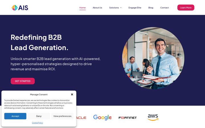 Screenshot of aisb2b.com