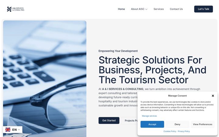Screenshot of aisc.al