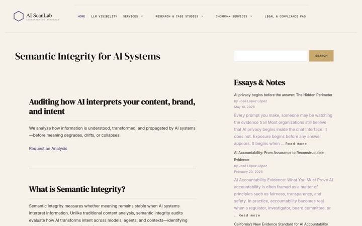 Screenshot of aiscanlab.com