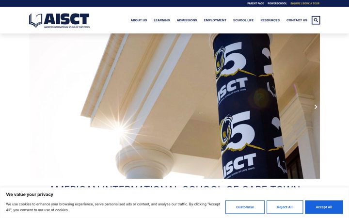 Screenshot of aisct.org