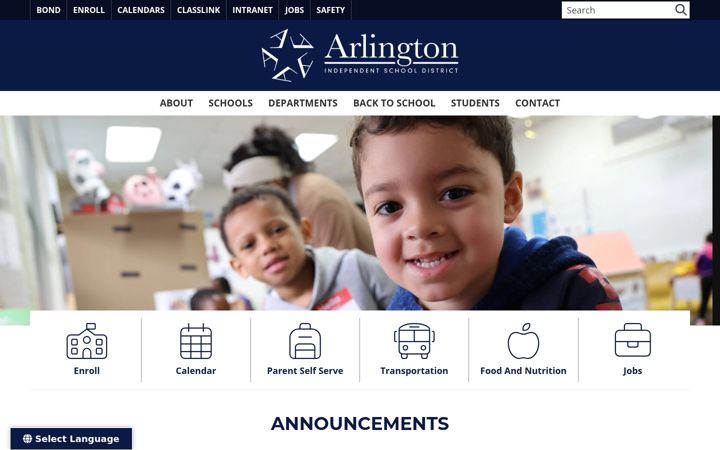 Screenshot of aisd.net