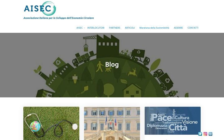 Screenshot of aisec-economiacircolare.org