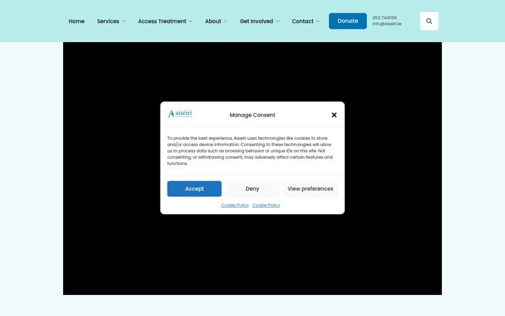 Screenshot of aiseiri.ie