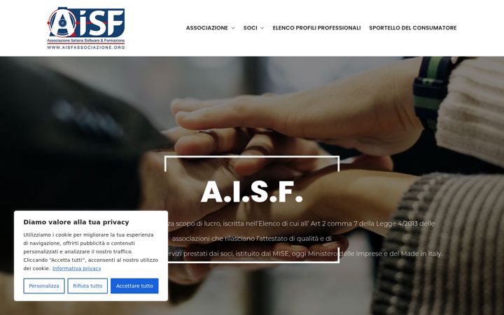 Screenshot of aisfassociazione.org