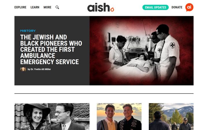 Kuvakaappaus sivustosta aish.com