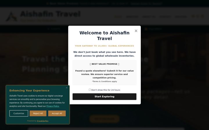 Screenshot του aishafin.com.au
