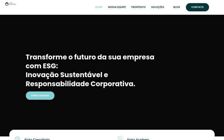 Capture d'écran de aishasolutions.com.br