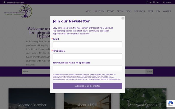 Screenshot of aishypno.com