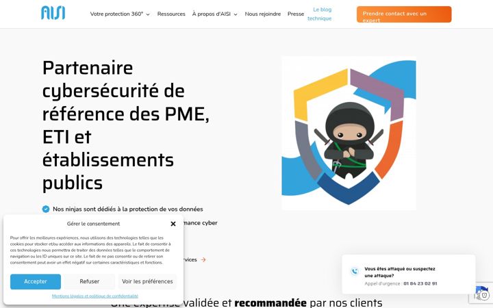 Screenshot ta' aisi.fr