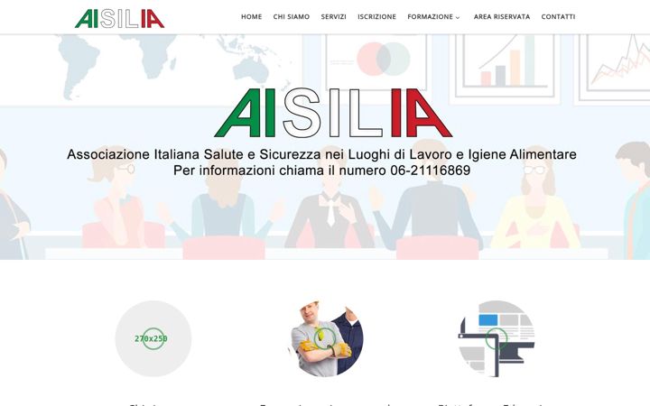 Snímek obrazovky aisilia.it
