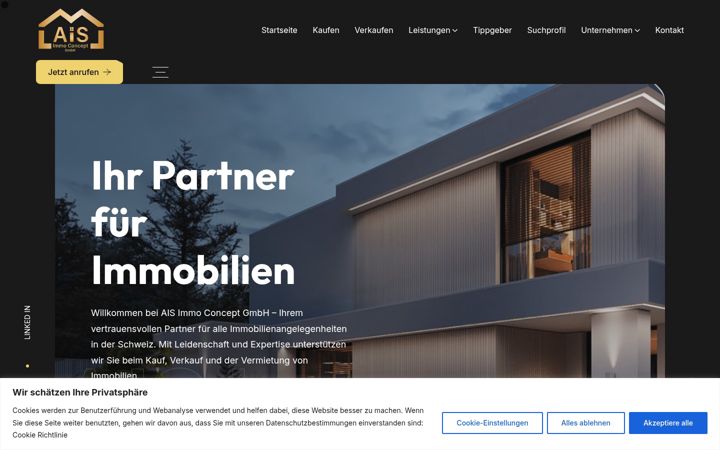 Screenshot of aisimmo-concept.ch