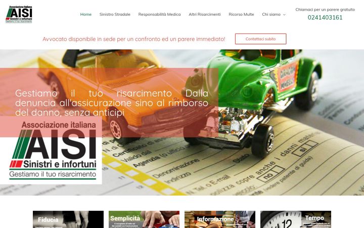 Screenshot of aisinfortuni.it