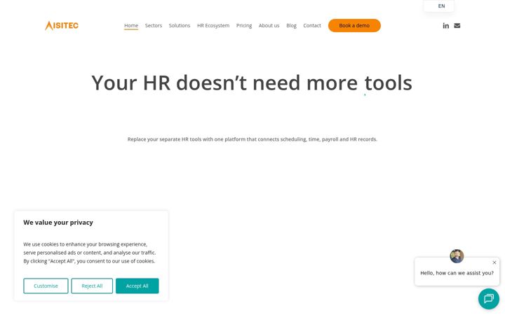 Screenshot of aisitec.be