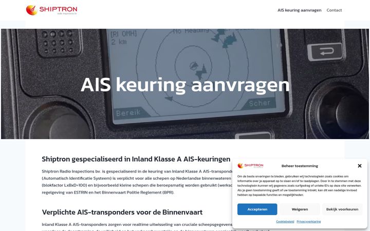 Screenshot of aiskeuring.nl