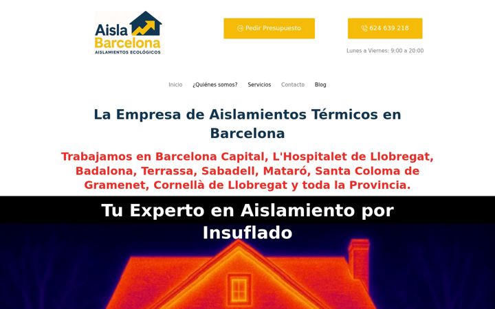 Capture d'écran de aislabarcelona.com