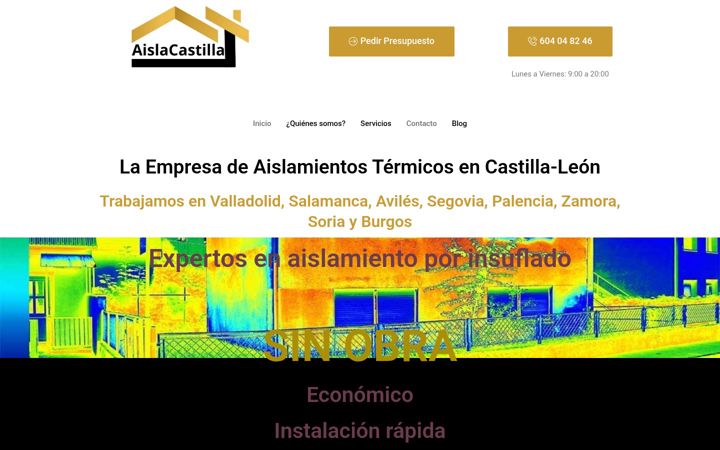 Screenshot of aislacastilla.com