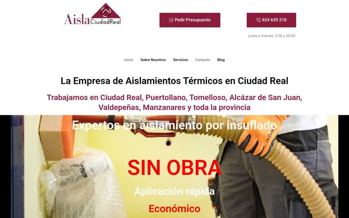 Screenshot of aislaciudadreal.com