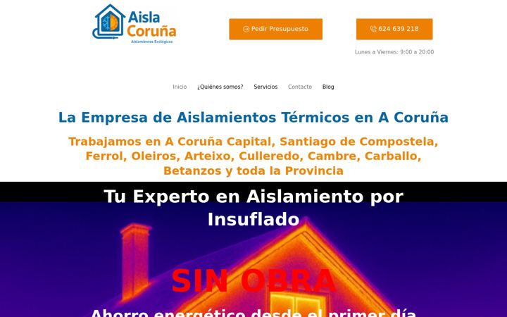 Screenshot of aislacoruna.com