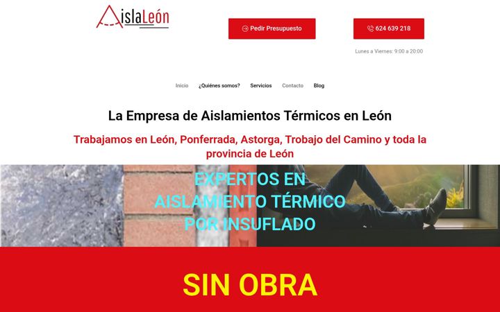 Screenshot of aislaleon.com