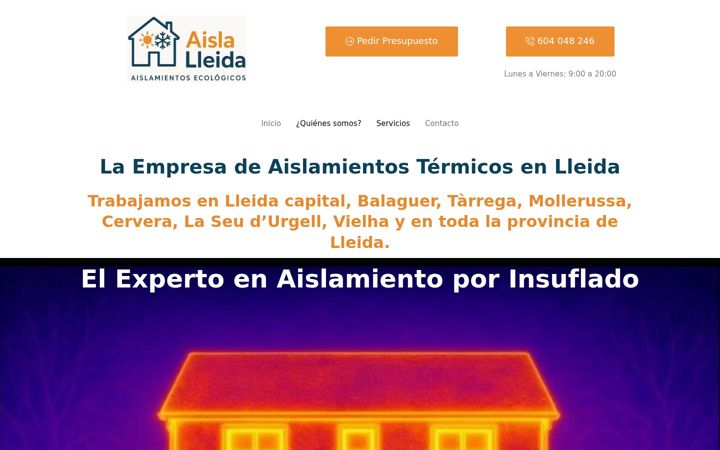 Screenshot of aislalleida.com
