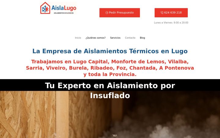 Screenshot of aislalugo.com