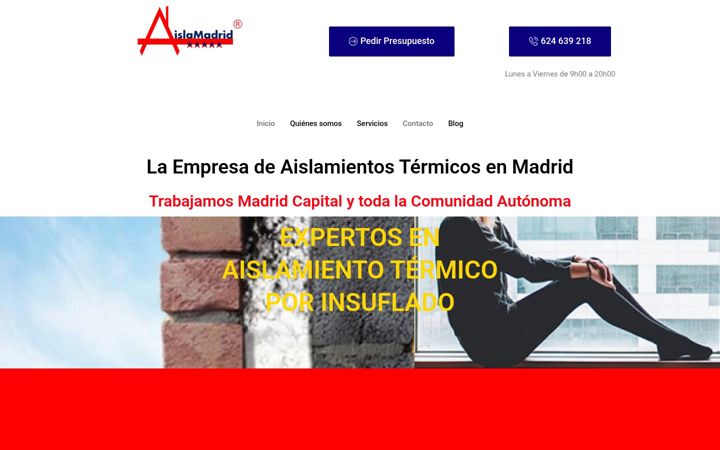Screenshot of aislamadrid.com