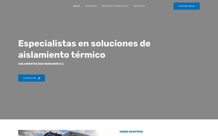 Screenshot of aislamientodoshermanos.com