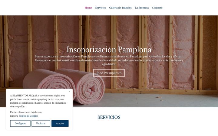 Screenshot of aislamientosarojar.es