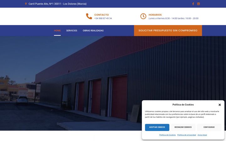 Screenshot von aislamientosbelmonte.com