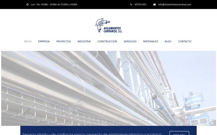 Screenshot von aislamientoscarranza.com