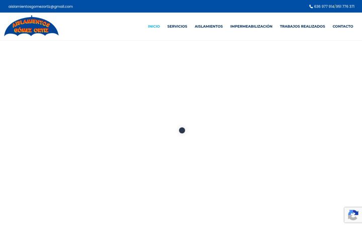 Screenshot of aislamientosgomezortiz.es