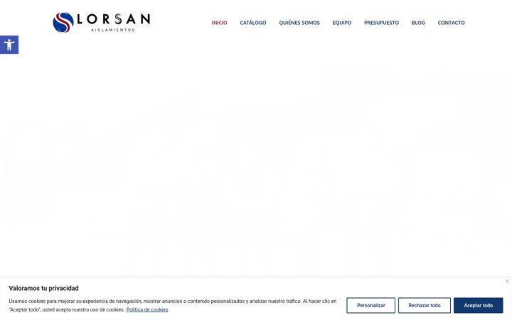 Screenshot of aislamientoslorsan.com