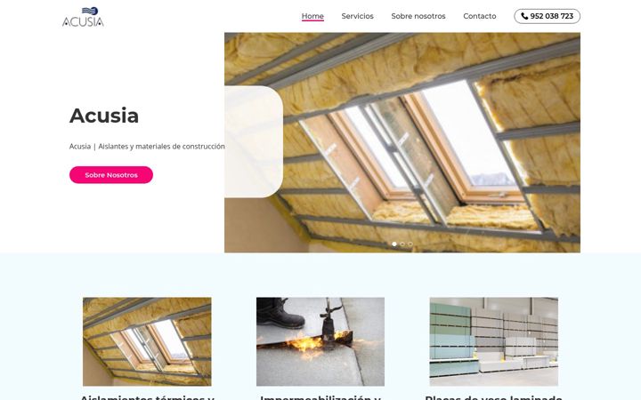 Screenshot of aislamientosmalaga.com.es