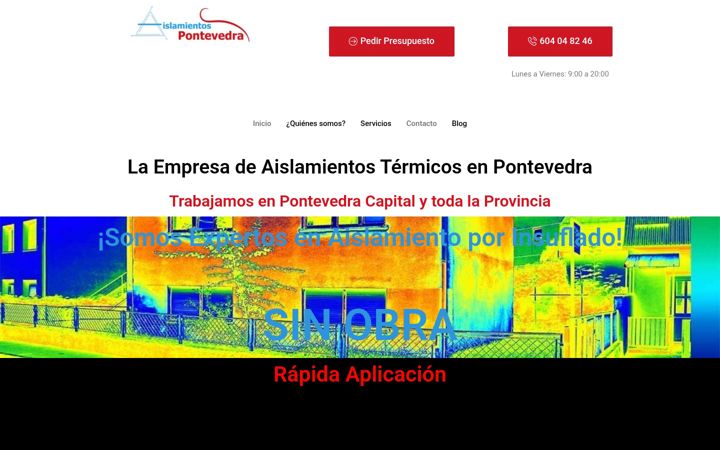 Screenshot of aislamientospontevedra.com