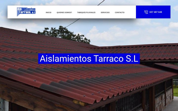 Screenshot of aislamientostarraco.com
