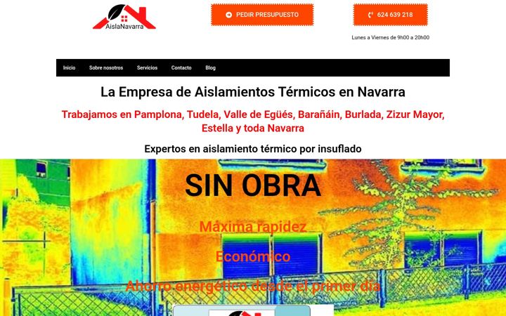 Screenshot of aislanavarra.com