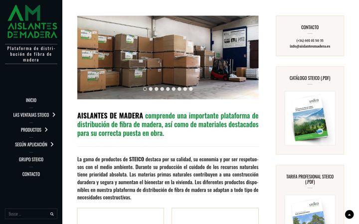 Screenshot of aislantesmadera.es