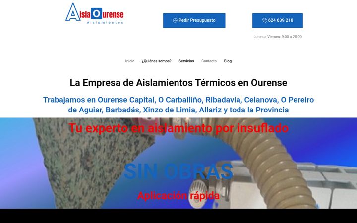 Screenshot of aislaourense.com