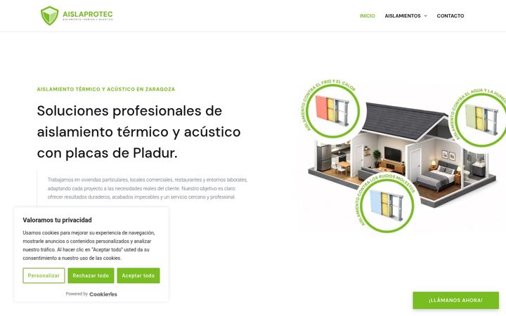 Screenshot of aislaprotec.com