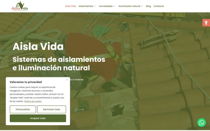Screenshot of aislavida.com