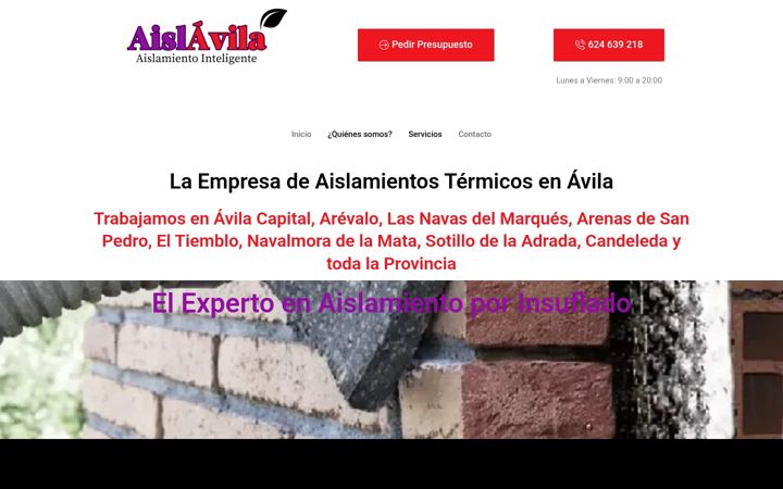 Screenshot of aislavila.com